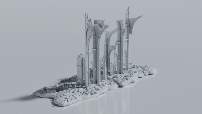 Gothic Cathedral Ruin - Image 5