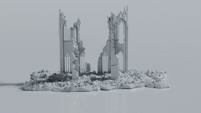 Gothic Cathedral Ruin - Image 3
