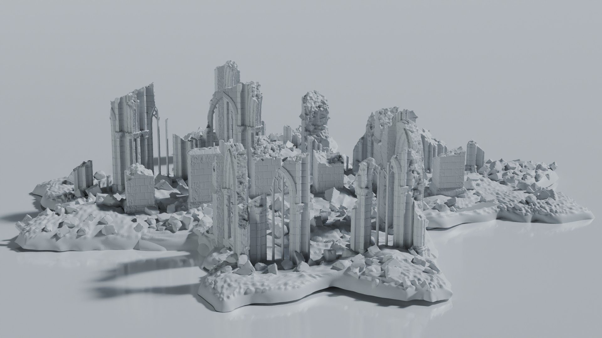 Cathedral ruin Gothic Cathedral Ruin - Image 1