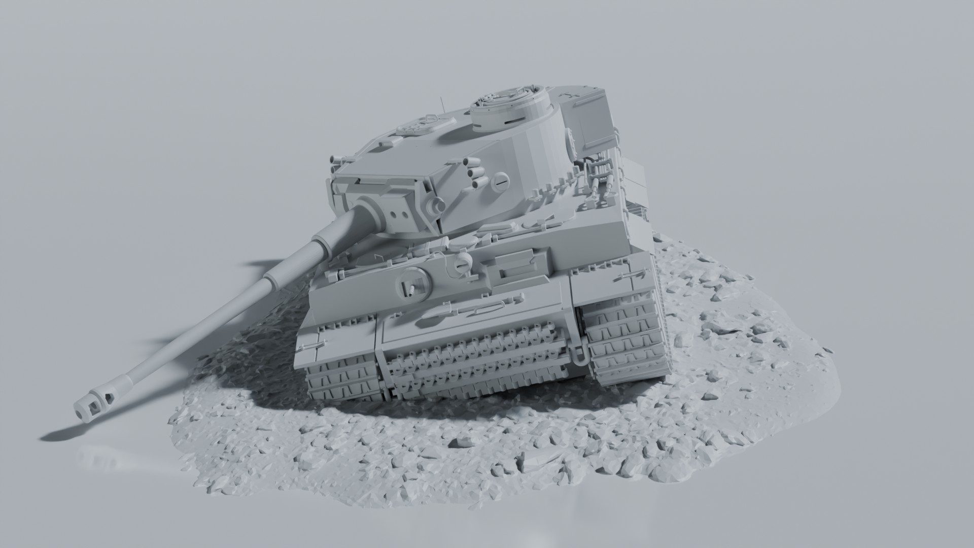 Destroyed Tiger I Tank Wreck