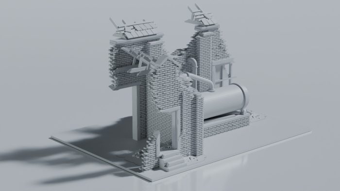Ruined Industrial Factory with Storage Tank - Image 2