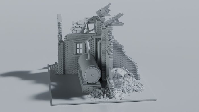 Ruined Industrial Factory with Storage Tank - Image 5