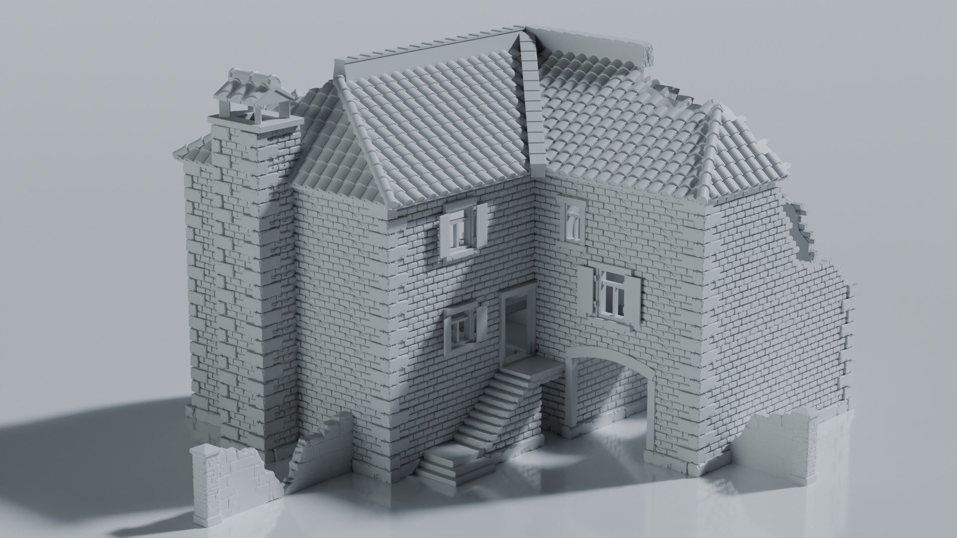 Ruined European Farmhouse
