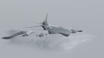 Crashed B-17 Flying Fortress Wreckage