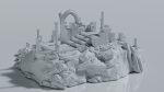 Ruined Gothic Temple on Cliff - Image 4