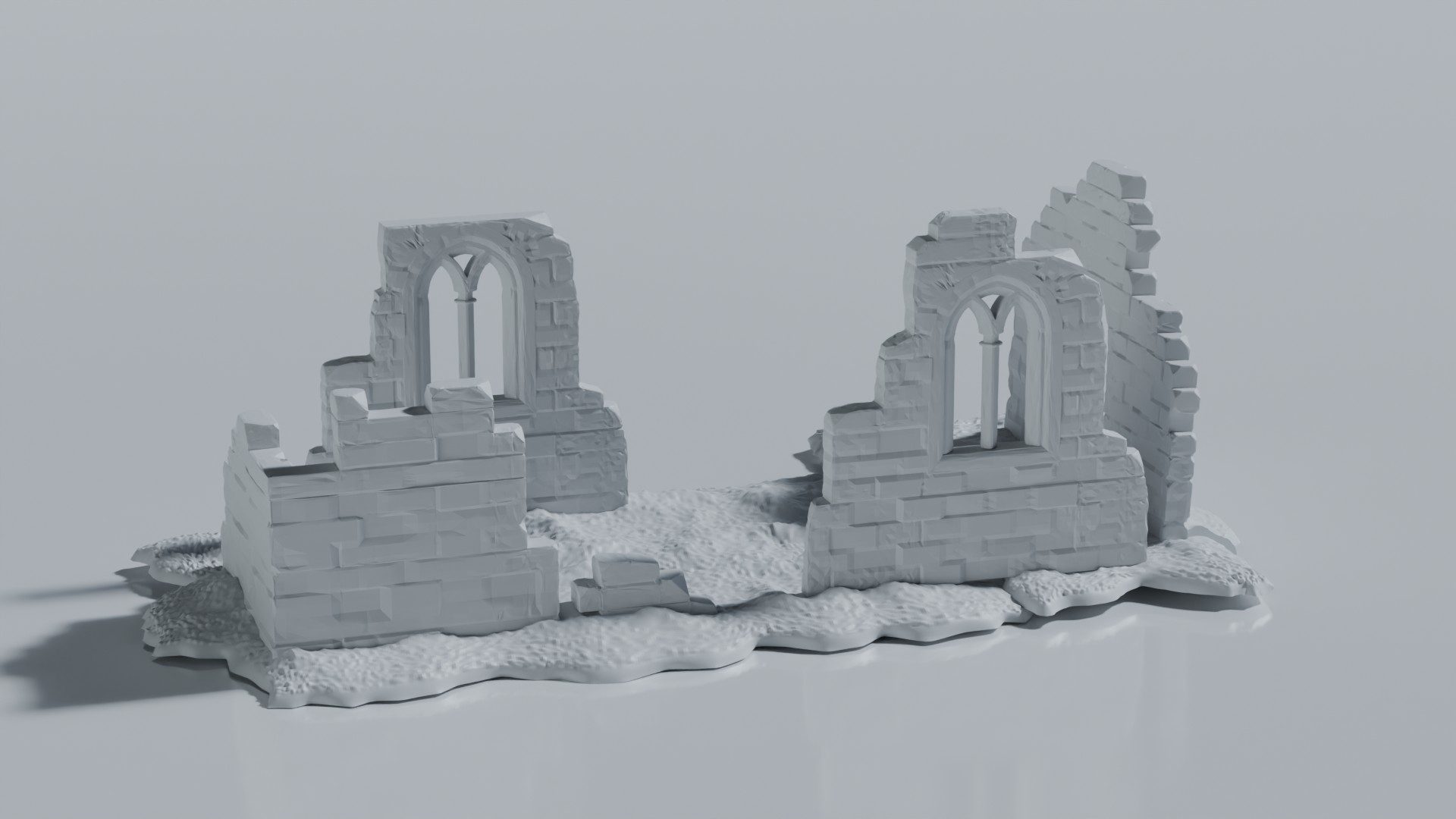 Ruin Gothic Monastery Ruin - Image 1