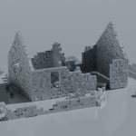 Ruined Stone Cottage & Wall Ruins