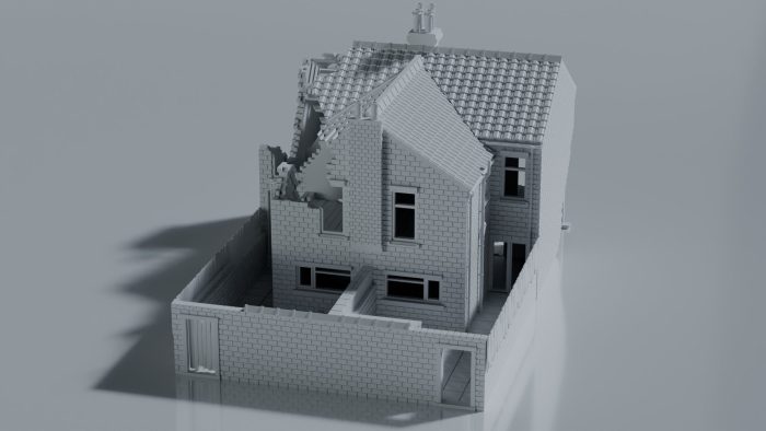 Ruined British Terraced House - Image 3
