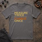 Measure Twice Charge Once T-Shirt - Image 4