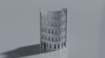 Ruined Curved Corner Town Building