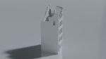 Ruined Curved Corner Town Building - Image 2