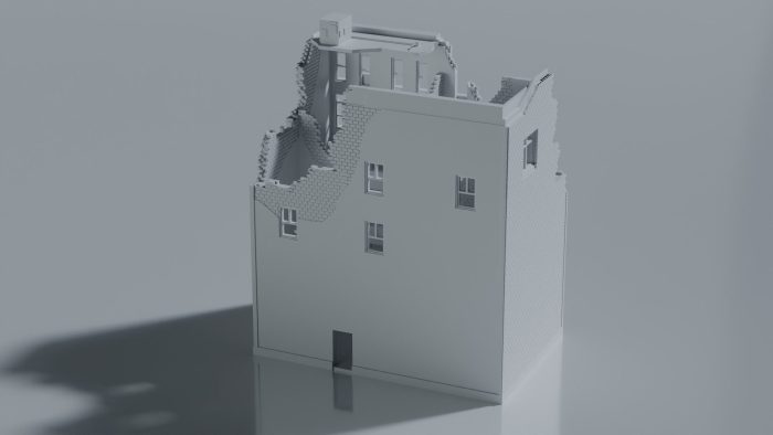 Ruined Multi-Story Commercial City Building - Image 3