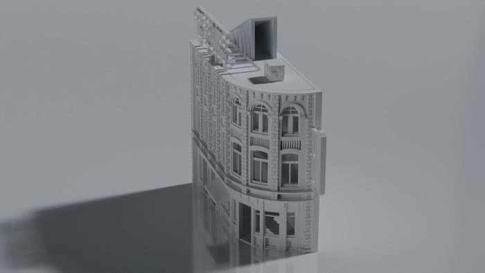 Hotel Building with Rooftop Sign - Image 4