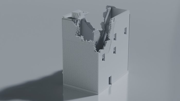 Ruined Multi-Story Commercial City Building - Image 4
