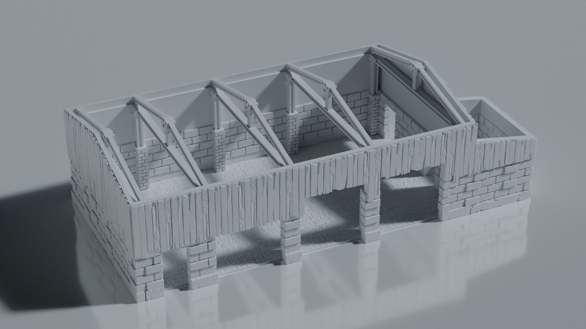 Ruined Industrial Warehouse